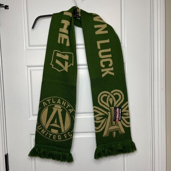 Atlanta United FC St. Patrick's Day Luck Scarf of the Month March 2020 Green NEW - Picture 3 of 9